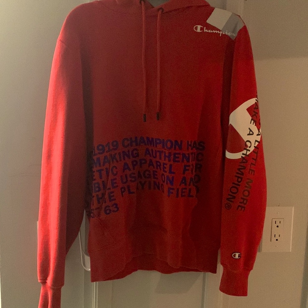 Super fleeze behind the label champion hoodie